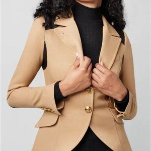 Smythe rifle-patch equestrian blazer wool blend